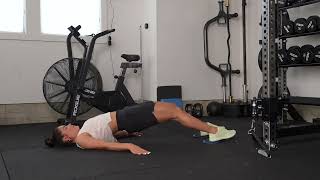 Supine Hamstring Slide Out Curls Exercise Demo