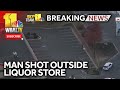 Man shot outside liquor store in Abingdon