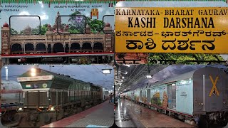 Karnataka's Kashi Darshan- Bharat Gaurav Express arriving \u0026 Departing Hubli Jn