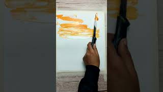 Cutting Knife Landscape painting.Easy acrylic landscape for beginners  #Daily Challenge #21