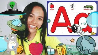 Online learning: lesson 1(letter Aa) for preschoolers and kindergartens