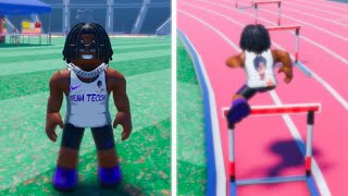 Trying out the NEW 300h in Roblox Track and Field Infinite