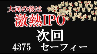 9.13～今週のIPOブック。セーフィー（4375）。ずっと赤字→黒字転換！これから？。 MBIキャリア製作委員会。