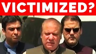 A RED-FACED Nawaz Sharif Speaks to Press After 3 Hours Investigation by JIT