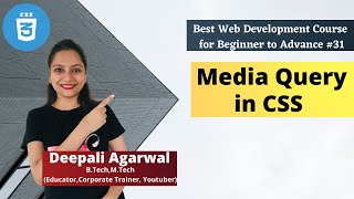 CSS Media Query for Responsive Design | Web Development Course 2022 #31
