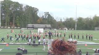 Hamilton West Marching Band at the 2017 USBands Hopewell Valley Marching Band Competition, 10-21-17.