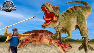 Most Realistic T-Rex Chase 2023 | Jurassic Park Fan Made Short Film | Dinosaur Fight | Ms.Sandy
