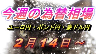 【TAKA FX】ユーロ円、ポンド円、豪ドル円の今週の為替相場の動きと来週の展望をチャートから解説。2月14日～