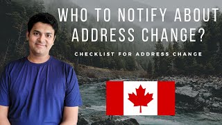 Who to Notify of Address Change | Address Change Checklist Canada