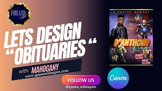 Marvel themed obituary tutorial using Canva #tutorial #obituaries