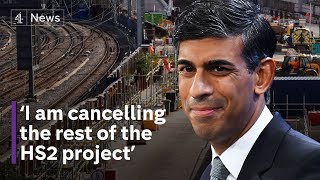 Sunak scraps HS2 leg - saying he knows what 'north really needs'