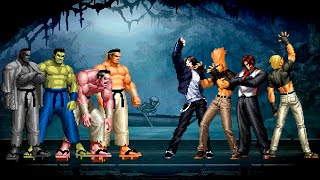 [KOF Mugen] Goro Daimon Team vs Benimaru \u0026 Kyo Kysanagi Team