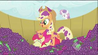 Applejack and Applebloom - Grape Juice Scene