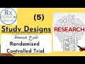 Randomized controlled trials    شرح مبسط   Study Designs (5)