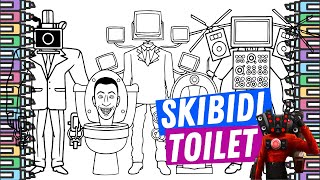 Vibrant Skibidi Toilet Figurines: Colorful Creations Unleashed | Skibidi Toilet Coloring