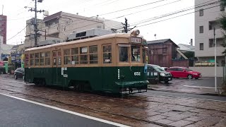 広島電鉄650形652号[被爆電車]0号線広電前行き 宇品二丁目〜県病院前