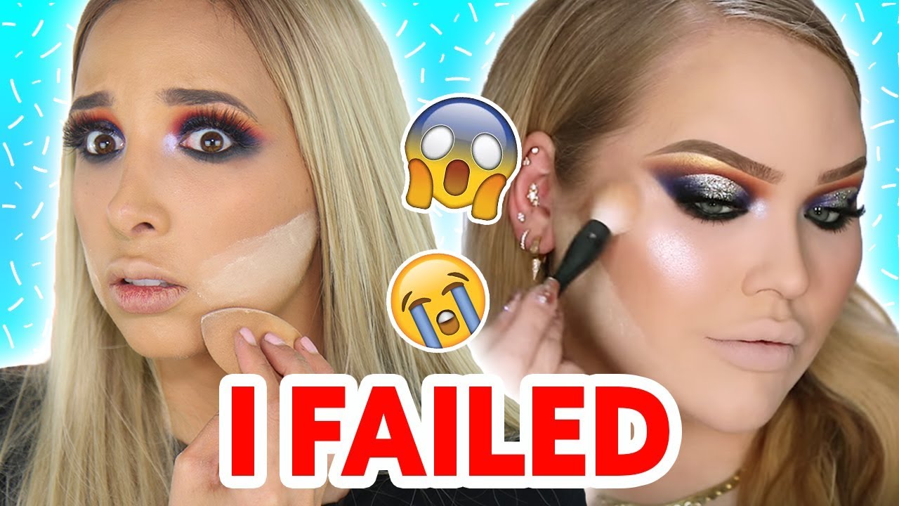 I Tried Following A NIKKIETUTORIALS Makeup Tutorial | Mar - YouTube