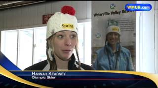 Hannah Kearney training at Waterville Valley