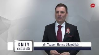 dr Tuzson Bence államtitkár az 1956-os ünnepi előkészületekről tájékoztat - Toronto MH - 2016