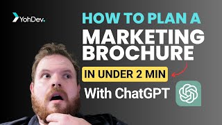 Plan a Marketing Brochure IN 2 MINUTES with ChatGPT! Save time with AI