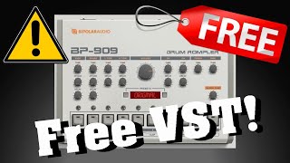 【New Free VST!】Dope! Best Free Drum Machine Plugin of Roland TR-909? BP-909 by Bipolar Audio