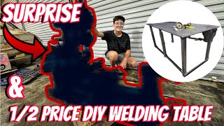 13 Year Old Get's The Best Gift Ever!! Plus Welding Table DIY Build.