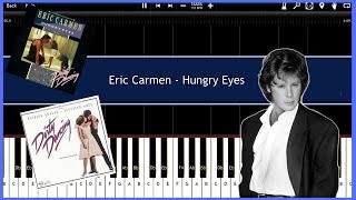 Hungry Eyes - Eric Carmen (Synthesia) [Tutorial] [Instrumental Video] [Download]