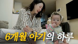 6개월 아기와 엄마의 현실적인 하루, 이유식 쉽게 하는 법, 육아 하면서 공부