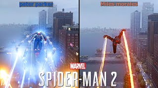 Peter Parker Vs Miles Morales | Marvel Spider Man 2 | Comparison