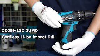 SUMO สว่านกระแทกไร้สาย 3 หุน รุ่น CD699-2SC (Cordless Li-ion Impact Drill Mod. CD699-2SC SUMO)