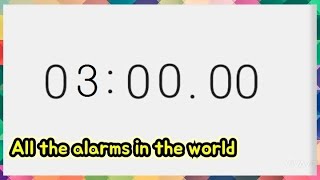 Alarm after 3 minute. Alarm every 3 minutes.For an hours. 타이머 3분마다 알림. 한시간동안