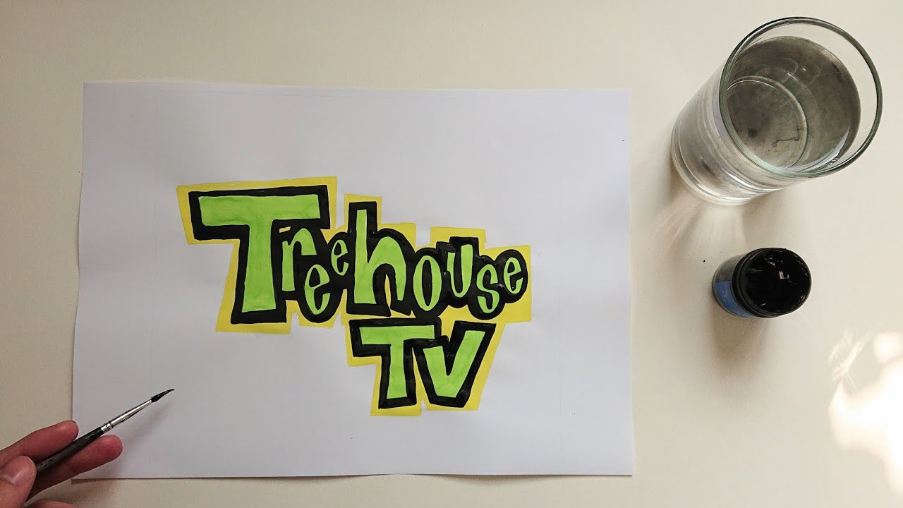 Como Desenhar O Logo Da Treehouse-tv - YouTube