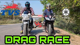 DRAG RACE|| APACHE 180 VS R15 V2..