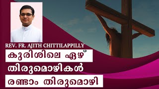 കുരിശിലെ ഏഴ്  തിരുമൊഴികൾ || രണ്ടാം തിരുമൊഴി || REV. FR. AJITH CHITTILAPPILLY