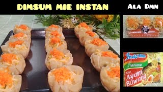 TERNYATA OLAHAN MIE INSTAN+KULIT PANGSIT BISA SEENAK INI? DIMSUM MIE INSTAN ~ @DapurMamaNinda