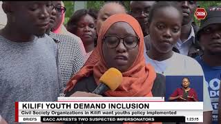 Civil Society Organizations in Kilifi want youths policy implemented