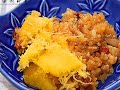 田园时光美食 糯米南瓜盅squash stuffed with fried sticky rice