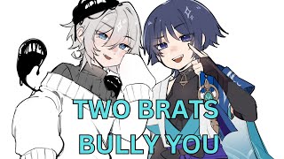 scaramouche and another brat? bullies you