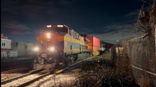 [KCS Leader!] CPKC Train 118 Southbound at Osler ST at Night (1/18/2025)