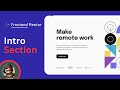 Intro section with dropdown navigation - Frontend Mentor - HTML CSS JAVASCRIPT