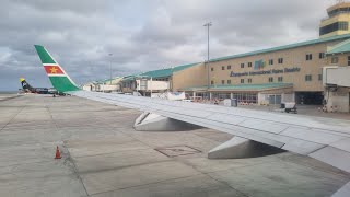 Flying with Suriname Airways from Paramaribo to Aruba ...