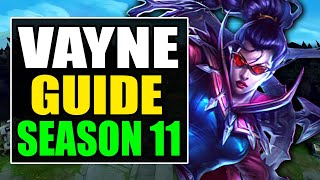 HOW TO PLAY VAYNE ADC SEASON 11 - (Best Build, Runes, Gameplay) - S11 Vayne Guide & Analysis
