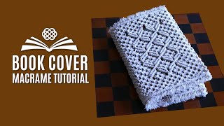 Back To School Macrame Book Cover Tutorial | Book decoration idea