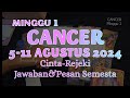 ZODIAK CANCER 5 sd 11 AGUSTUS 2024♋RAMALAN TAROT 7 HARI KE DEPAN#ramalanzodiak#ramalankartu