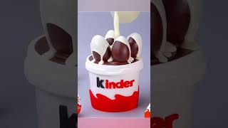 🥰 Delicious bucket with full of KINDER 🤤 #shorts #yumup #tiktok #yummy #chocolate #trending #viral