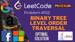 LeetCode Problem 102: Binary Tree Level Order Traversal in Java - FAANG Coding Interview - Blind 75