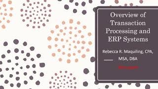 AIS-Transaction Processing System part1