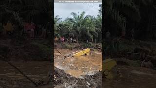 This JCB falls into the water while working 😭 #shortvideo #amazingfacts