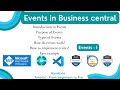 events in business central | subscribers in business central | business central tutorial | trending