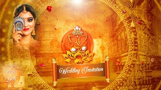 Traditional Classic Marriage Invitation |  Wedding video Invite | Traditional BGM | Inspire Studio